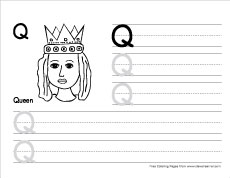 How to write big q writing sheet