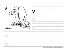 how to write small v prctice sheet