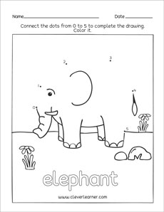 Free connect the dots preschool worksheet