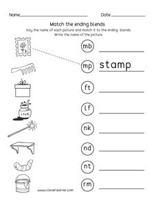 first grade consonant blends for preschools