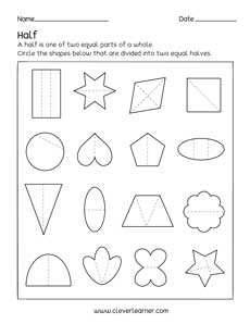Learn Fractions with shapes