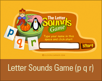 Learn the Letter sounds of the alphabet game