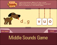 Free and fun middle letter sound activity for preschool
