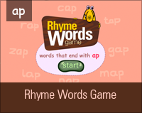 free rhyming words game