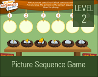 Sequencial number game for children