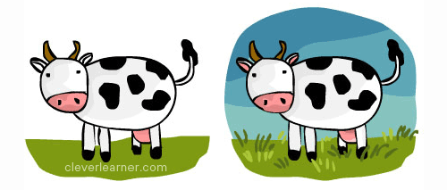 easy way to draw a cow