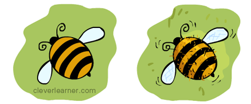 honey bee drawing for kids