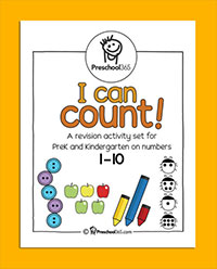 I can count Preschool number pack