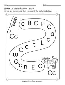 Homeschool pre-K letter A identification printable