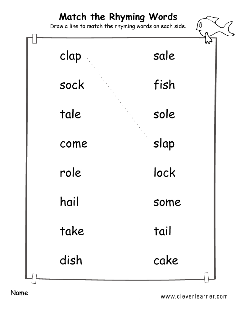 rhyme-words-matching-worksheets-for-kindergarten-and-preschool-kids