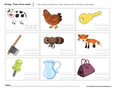 Free middle sound worksheets