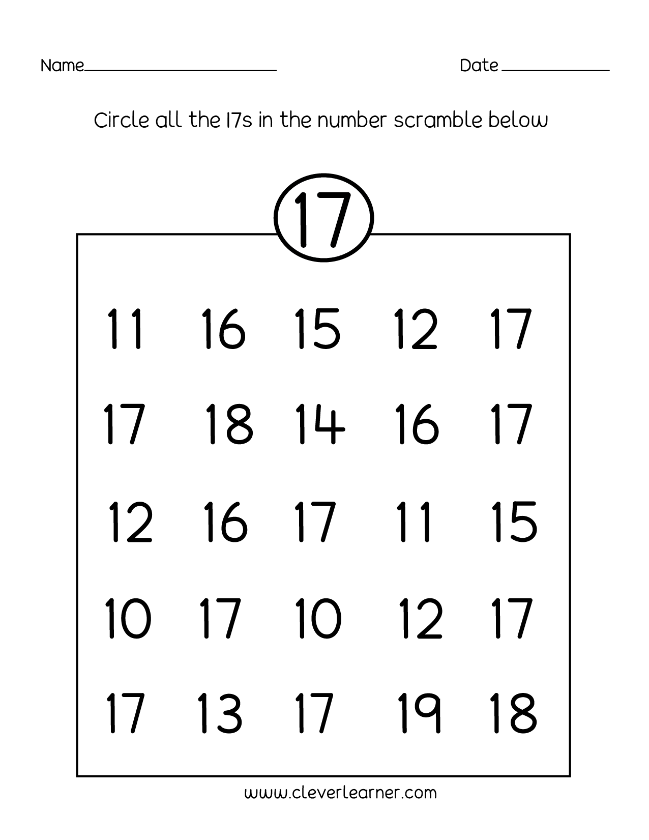 number-17-writing-counting-and-identification-printable-worksheets-for-children