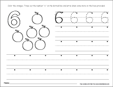 How to write number 6