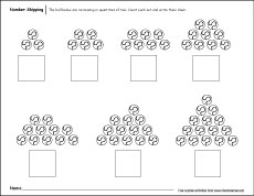 Number skipping in twos for kids