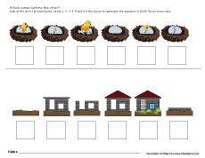 Free sequencing worksheet for kids