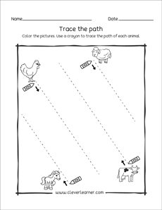 Toddler & Preschool Prewriting Worksheet Printables
