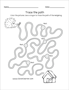 Pre-writing activity Sheets and Practice tracing Sheets level 1