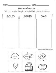A Matter Sorting Activity Where Your Students Will Be Able To Identify A Solid Liquid Or Gas This Is Matter Science First Grade Science Second Grade Science