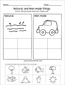 natural resources for kids worksheets