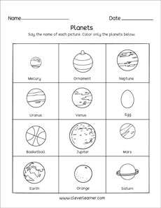 Solar System Worksheets Free Printables : The Solar System Worksheets