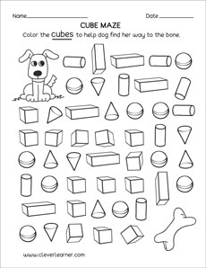 cube shape for kids