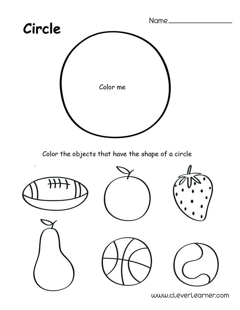 Circle Shape Worksheets - Livinghealthybulletin