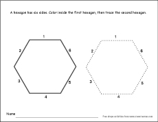 hexagon shape activity 1