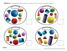 Sphere 3d solids for kids