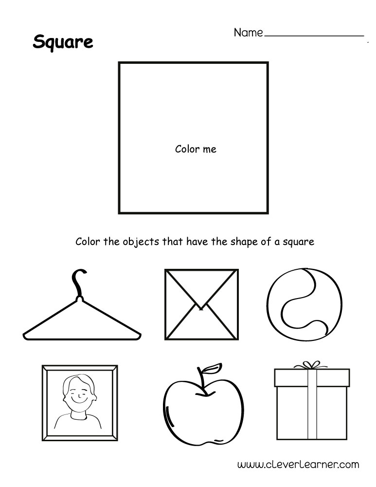 Shape Square Worksheets