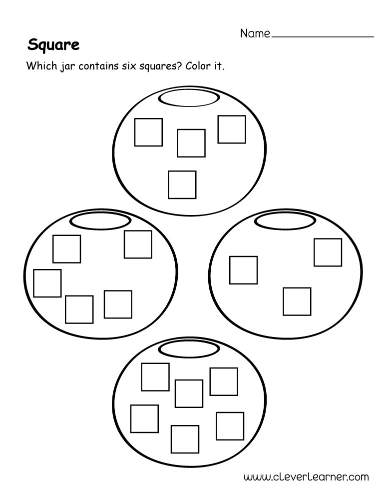 Free Square Shape Activity Sheets For School Children