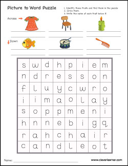 Picture puzzles for children