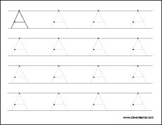 Free letter a tracing worksheets for children