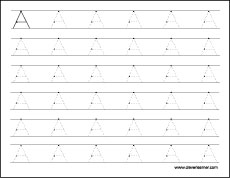 letter a writing and coloring worksheet