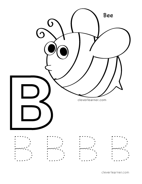 b is for bee colour sheets