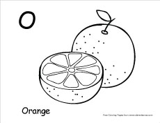 letter o coloring pages preschool