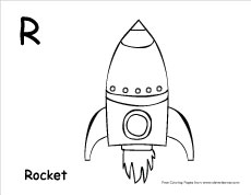 Letter r colouring sheets