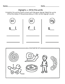 Free vowel digraphs for kindergarten