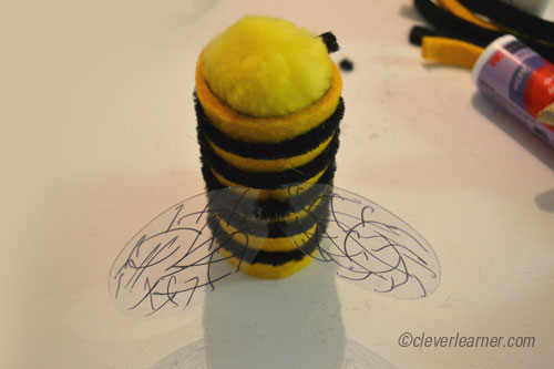 fixing the wings of the bee