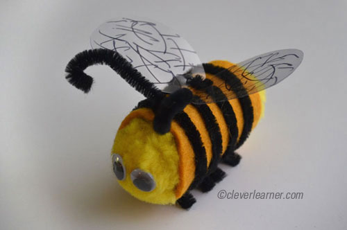 Beautiful hobby time bumble bee craft
