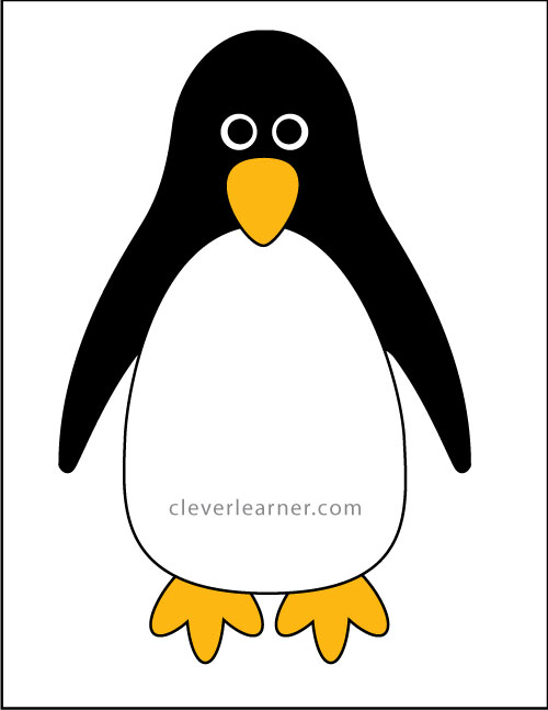 materials needed to make a penguin  craft