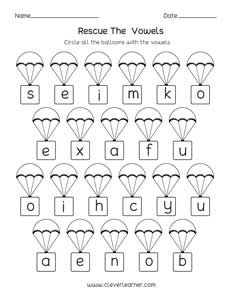 short vowel sounds worksheets for preschool and kindergarten kids