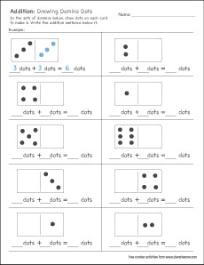 draw domono dots to add to six