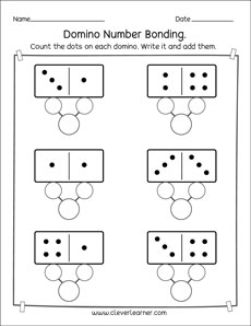Domino bonds preschool worksheets