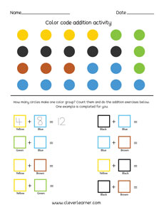 Free number additio worksheets for children