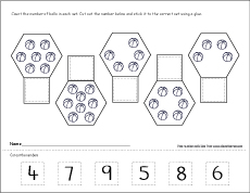 cut out the number and paste activities