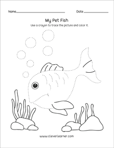 Free tracing sheets for kindergarten