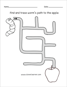 Tracing activity for kids