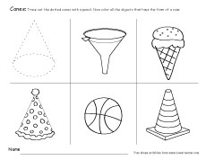 cone shape activity 2
