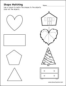 Rectangle shape activity sheets for school children