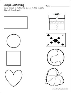 Printable square activities for children